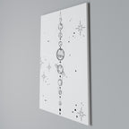 GALAXY OUTLINE Quadro em tela vertical