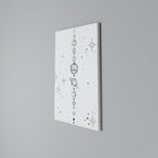 GALAXY OUTLINE Quadro em tela vertical