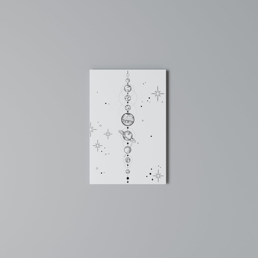GALAXY OUTLINE Quadro em tela vertical