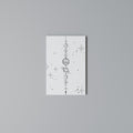 GALAXY OUTLINE Quadro em tela vertical