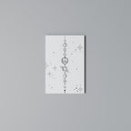 GALAXY OUTLINE Quadro em tela vertical
