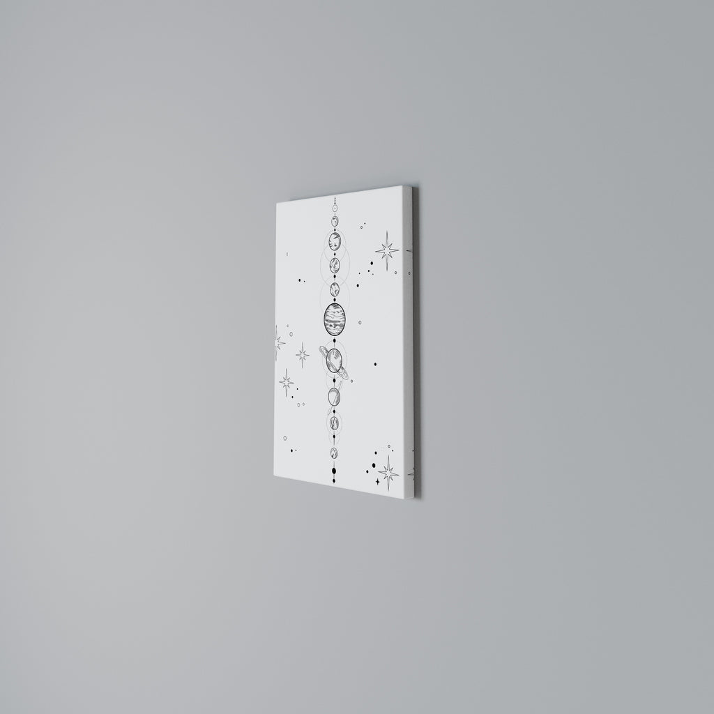 GALAXY OUTLINE Quadro em tela vertical