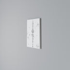 GALAXY OUTLINE Quadro em tela vertical