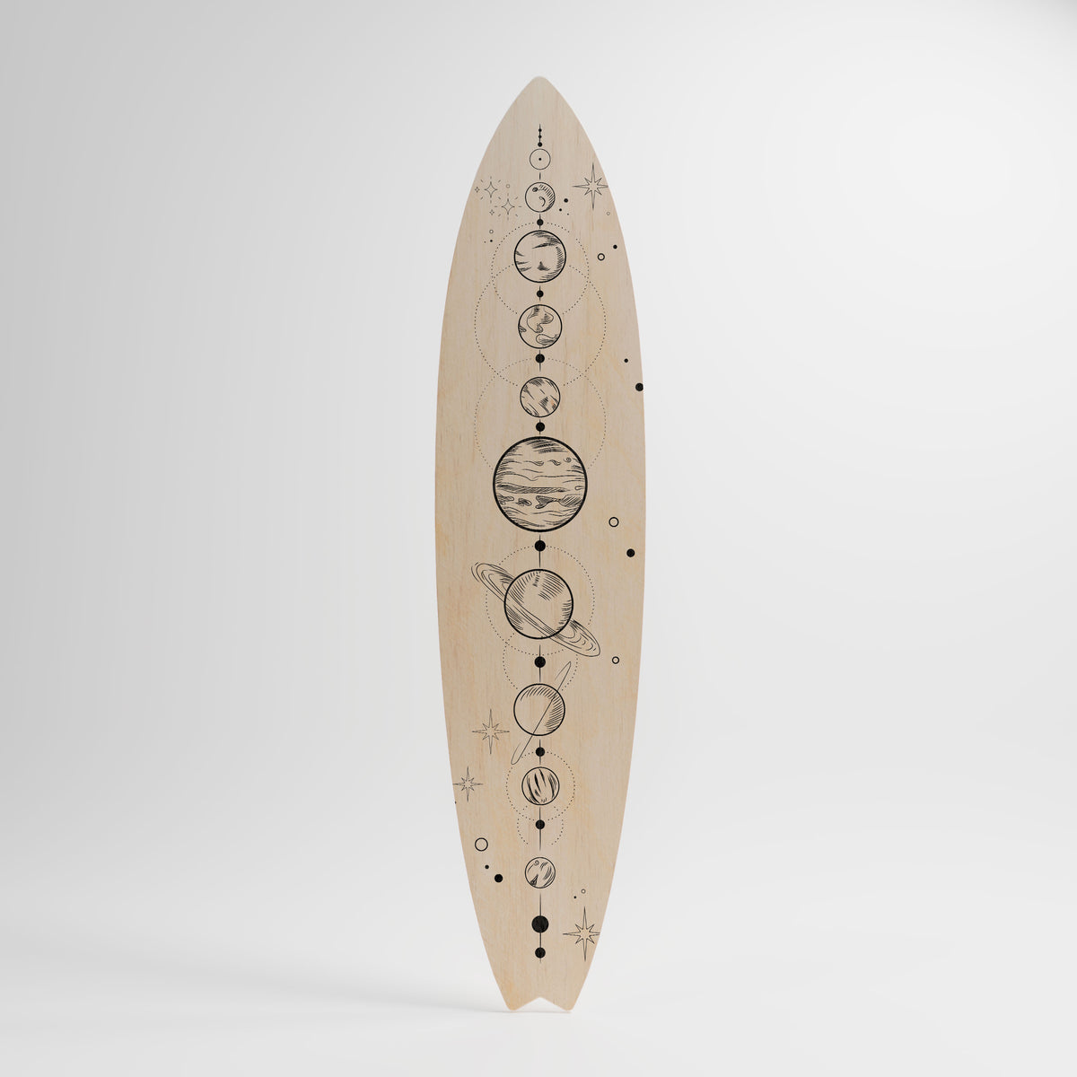 GALAXY OUTLINE Painel Decorativo Prancha de Surf