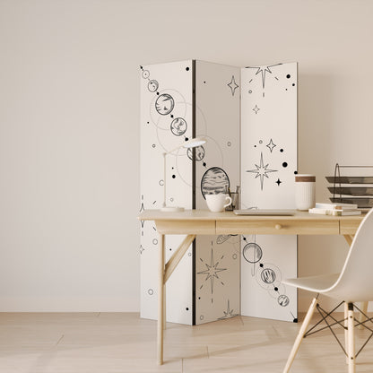 GALAXY OUTLINE 3-Panel Room Divider