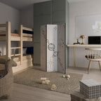 GALAXY OUTLINE Biombo Decorativo de 3 Painéis