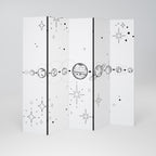 GALAXY OUTLINE Biombo de 5 Painéis