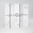 GALAXY OUTLINE Biombo Decorativo de 5 Painéis