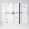 GALAXY OUTLINE Decorative 6-Panel Room Divider