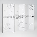 GALAXY OUTLINE Decorative 6-Panel Room Divider