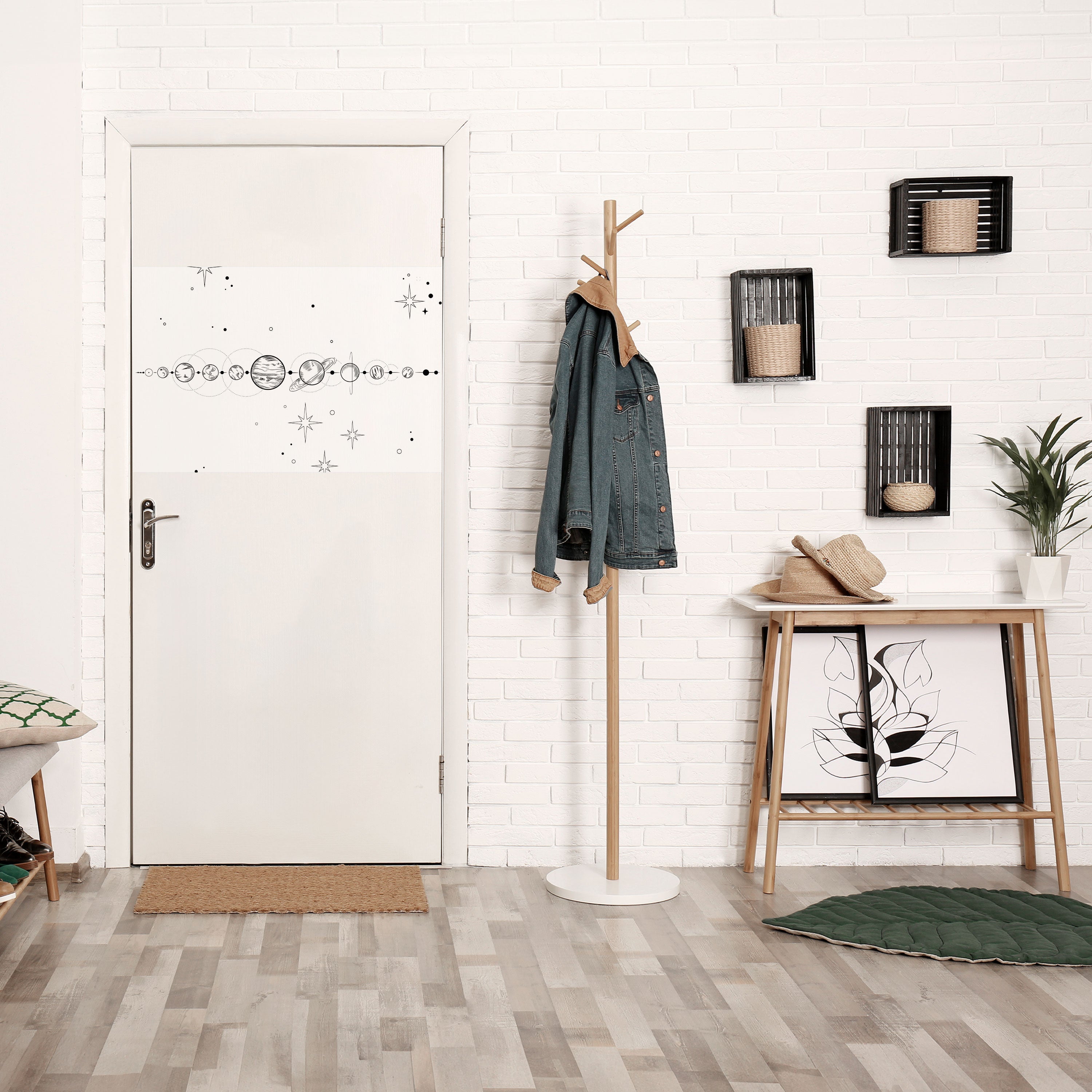 GALAXY OUTLINE Peel and Stick Horizontal Poster