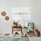 GALAXY OUTLINE Peel and Stick Horizontal Poster