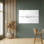 GALAXY OUTLINE Peel and Stick Horizontal Poster
