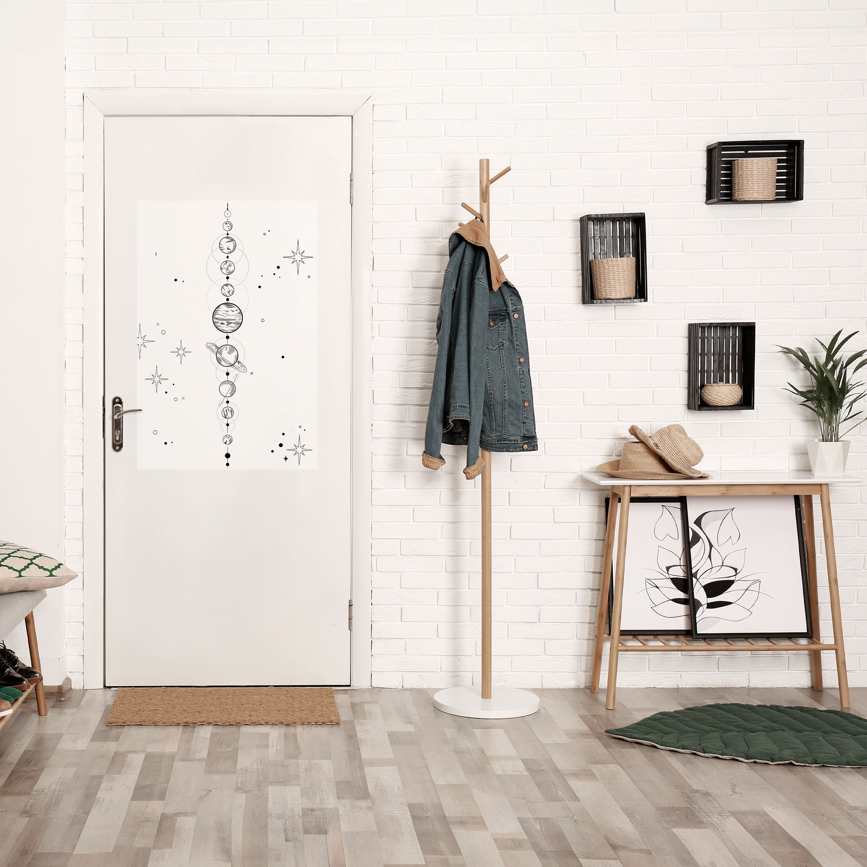 GALAXY OUTLINE Peel and Stick Vertical Poster