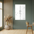 GALAXY OUTLINE Peel and Stick Vertical Poster
