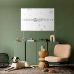 GALAXY OUTLINE Peel and Stick Horizontal Poster
