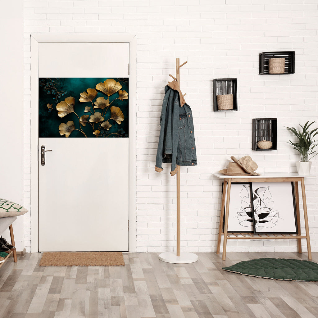 GOLDEN FLORA FANTASY Peel and Stick Horizontal Poster