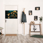 GOLDEN FLORA FANTASY Peel and Stick Horizontal Poster