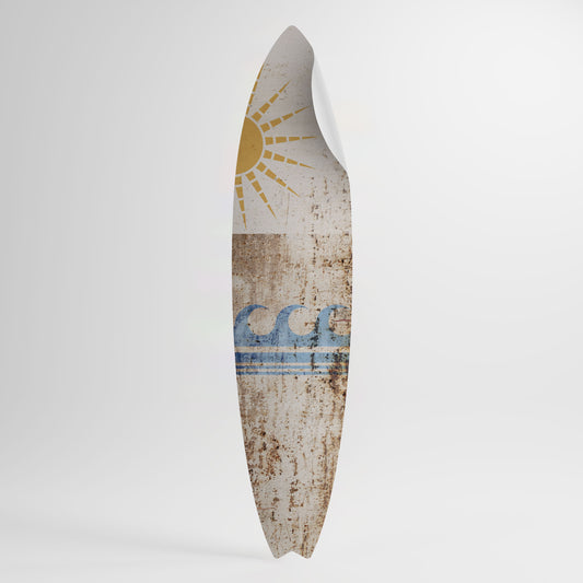 SUN-KISSED WAVES Peel and Stick Surfboard Sticker