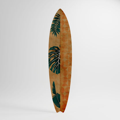 PALM LEAF SURFBOARD Painel Decorativo Prancha de Surf