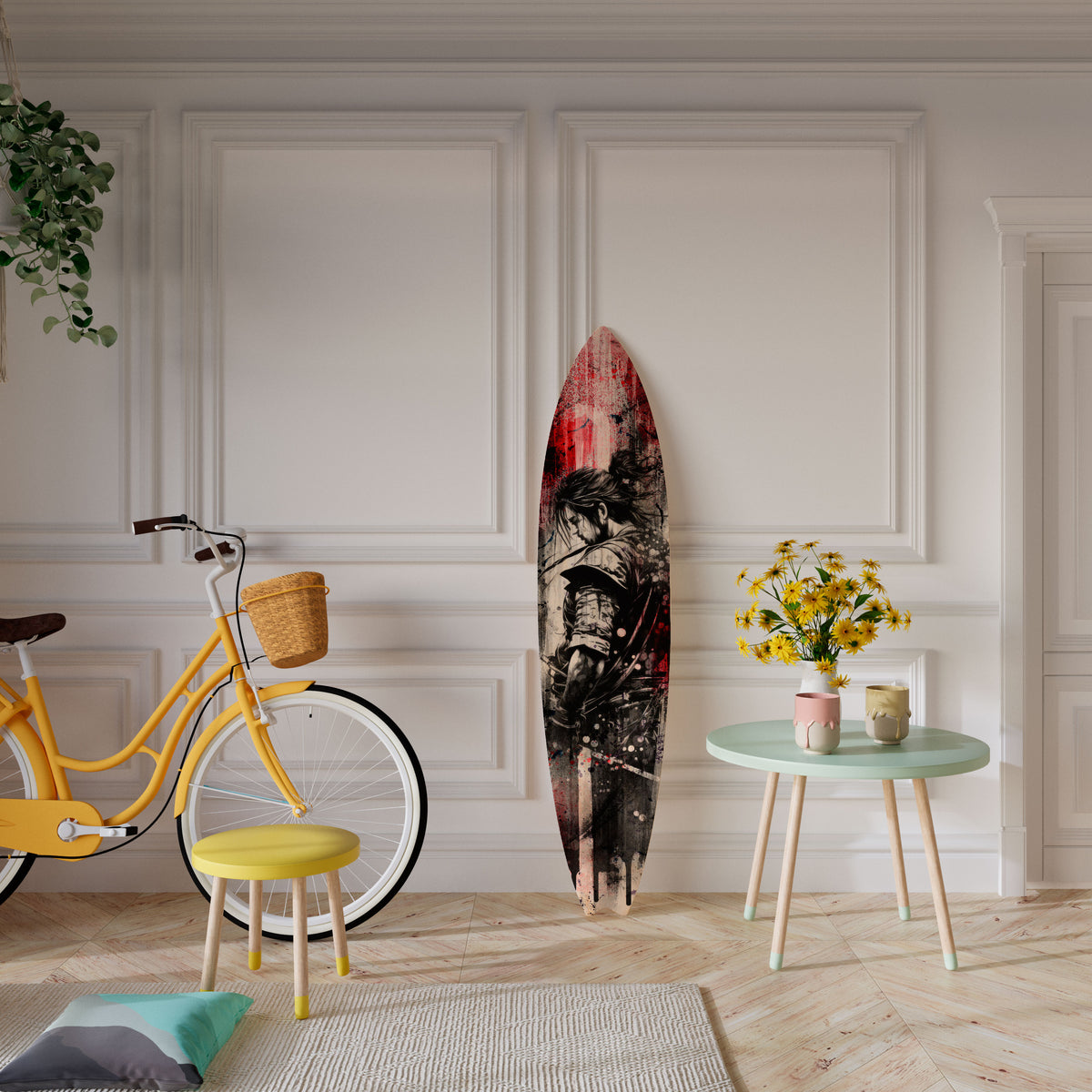 ARTIST ON THE EDGE Painel Decorativo Prancha de Surf