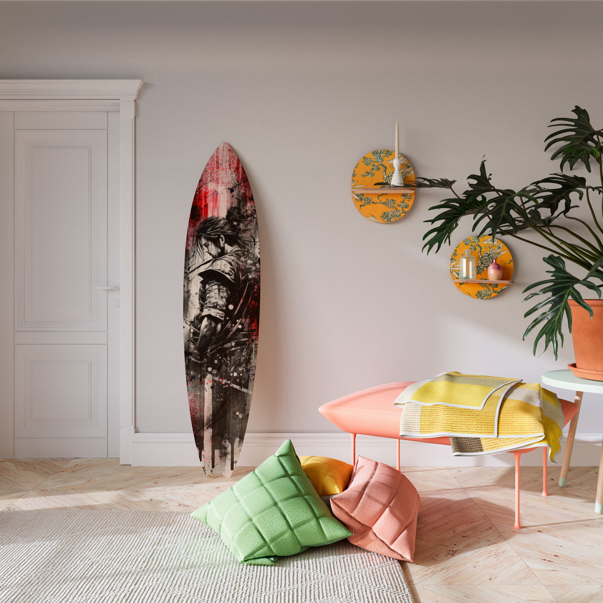 ARTIST ON THE EDGE Painel Decorativo Prancha de Surf