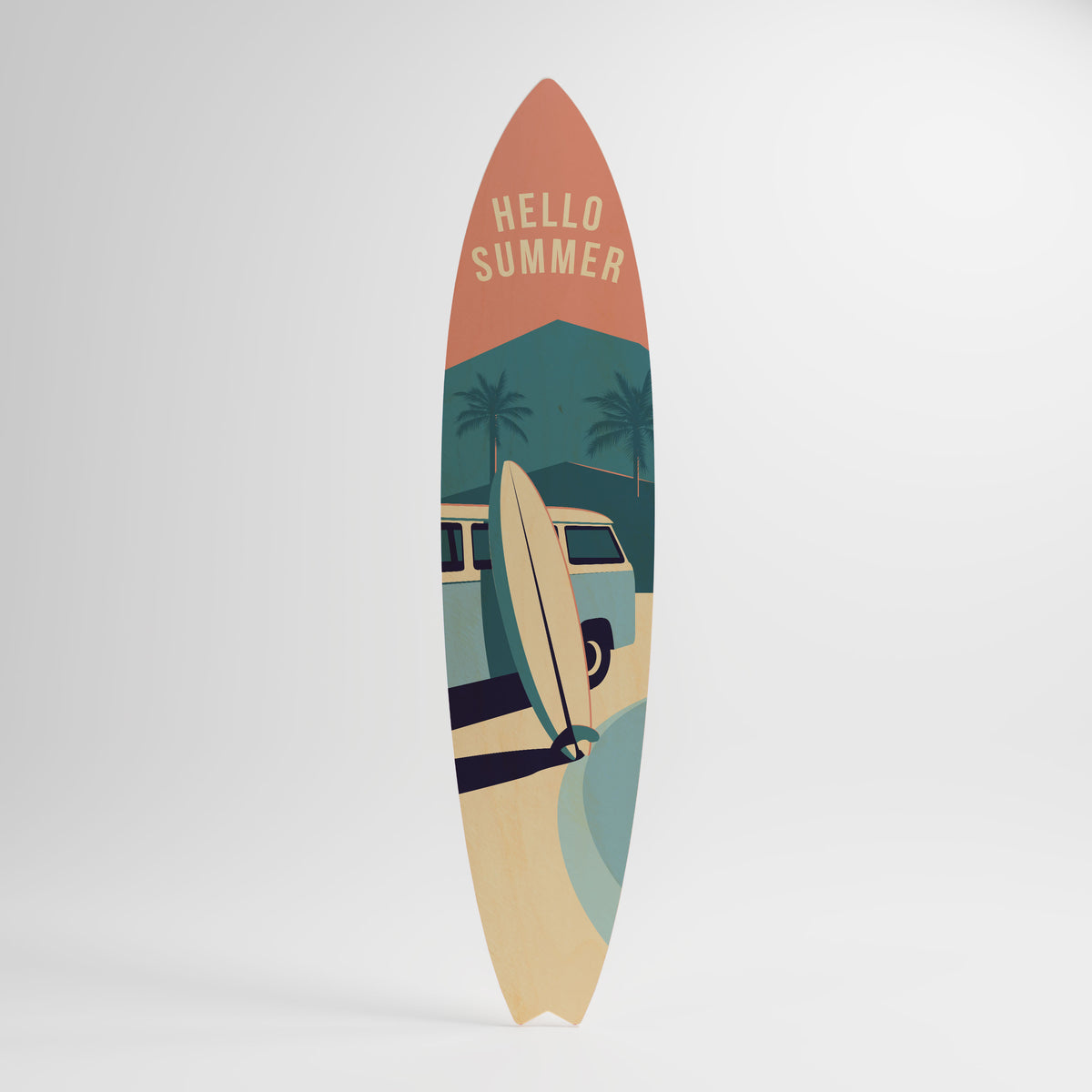 HELLO SUMMER Painel Decorativo Prancha de Surf