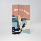 HELLO SUMMER Biombo Decorativo de 3 Painéis