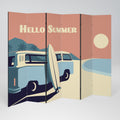HELLO SUMMER Decorative 6-Panel Room Divider
