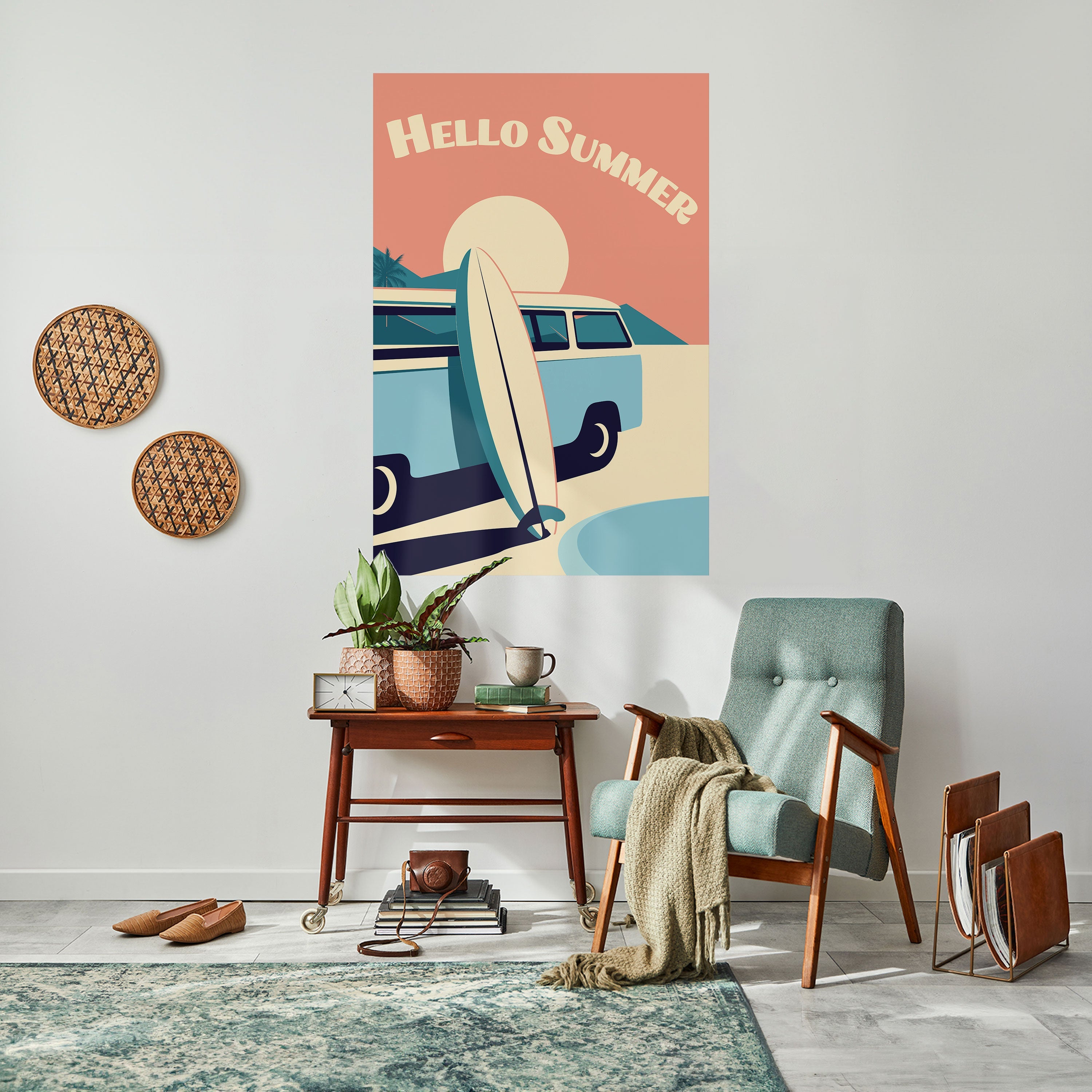 HELLO SUMMER Poster Vertical Autocolante