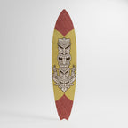 TIKI TOTEM Painel Decorativo Prancha de Surf