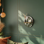 LEAF ECHO Prateleira Oval Decorativa em Efeito Carvalho