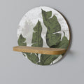 LEAF ECHO Prateleira Redonda Decorativa em Efeito Carvalho