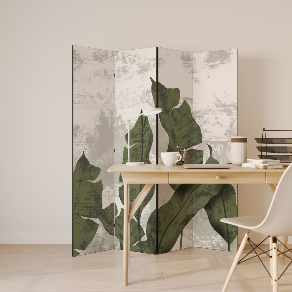 LEAF ECHO Biombo Decorativo de 4 Painéis