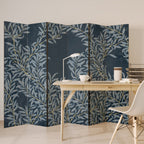 BLUE LEAVES Decorative 6-Panel Room Divider