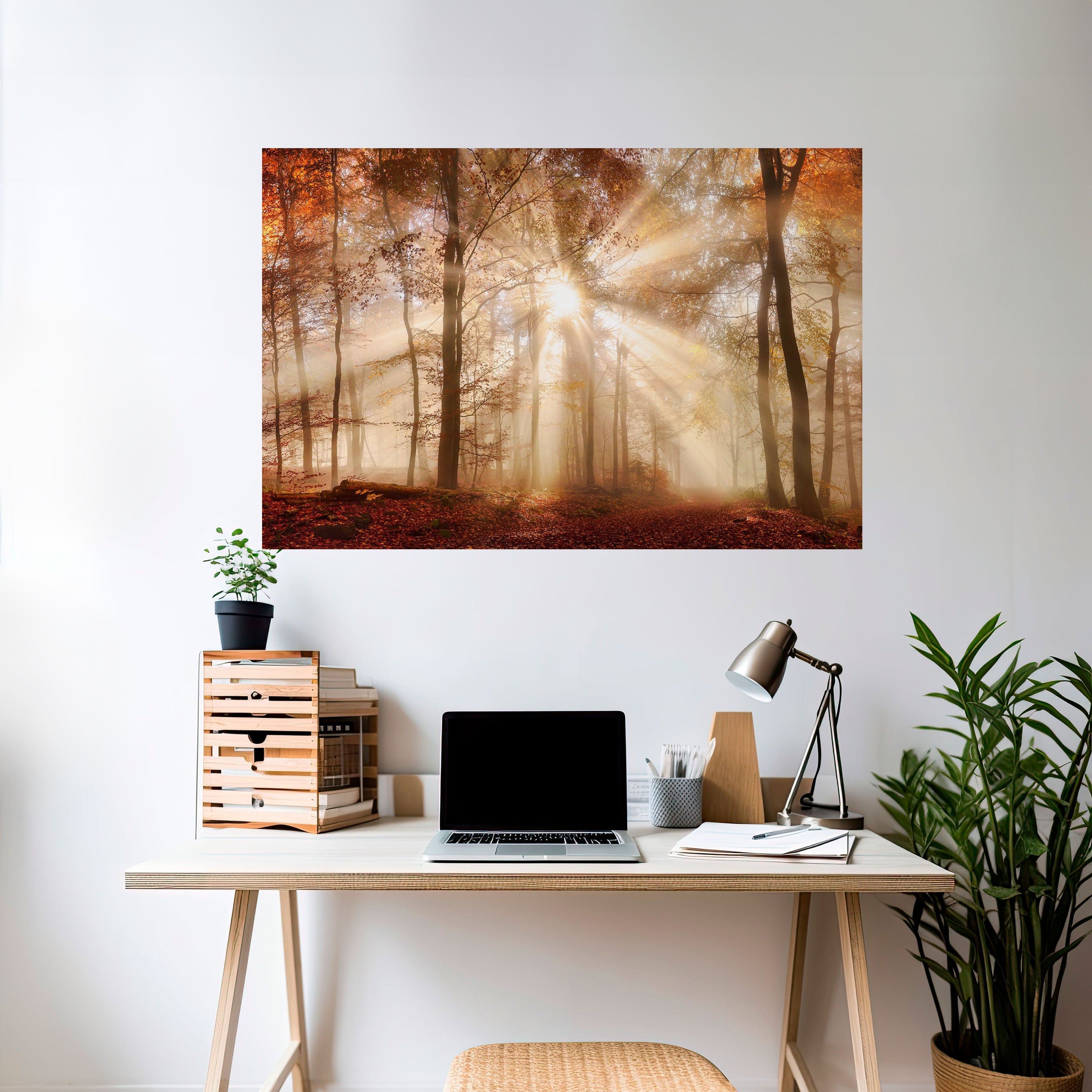 WHISPERS OF AUTUMN Peel and Stick Horizontal Poster