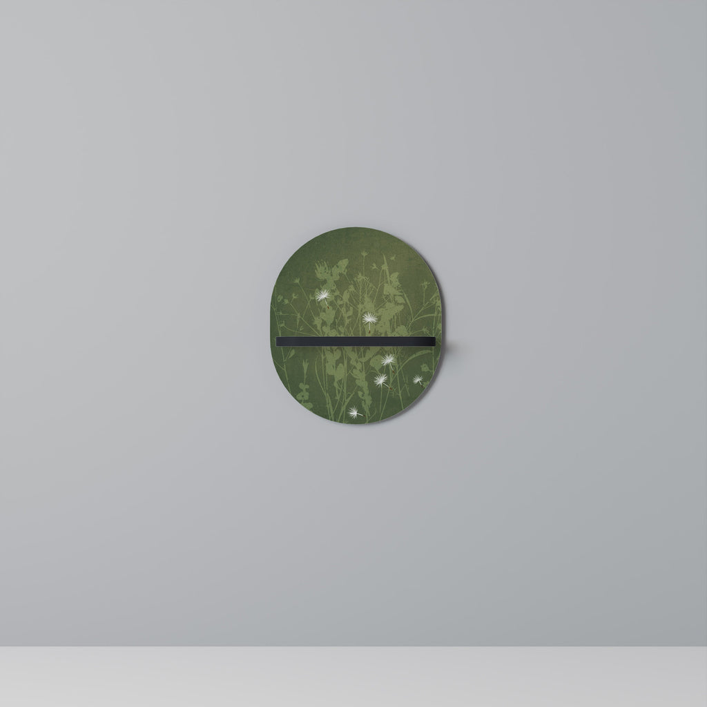 DANDELION HOLD Prateleira Oval Decorativa em Acabamento Preto