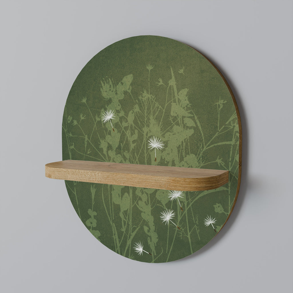 DANDELION HOLD Prateleira Oval Decorativa em Efeito Carvalho