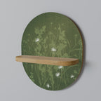 DANDELION HOLD Prateleira Oval Decorativa em Efeito Carvalho