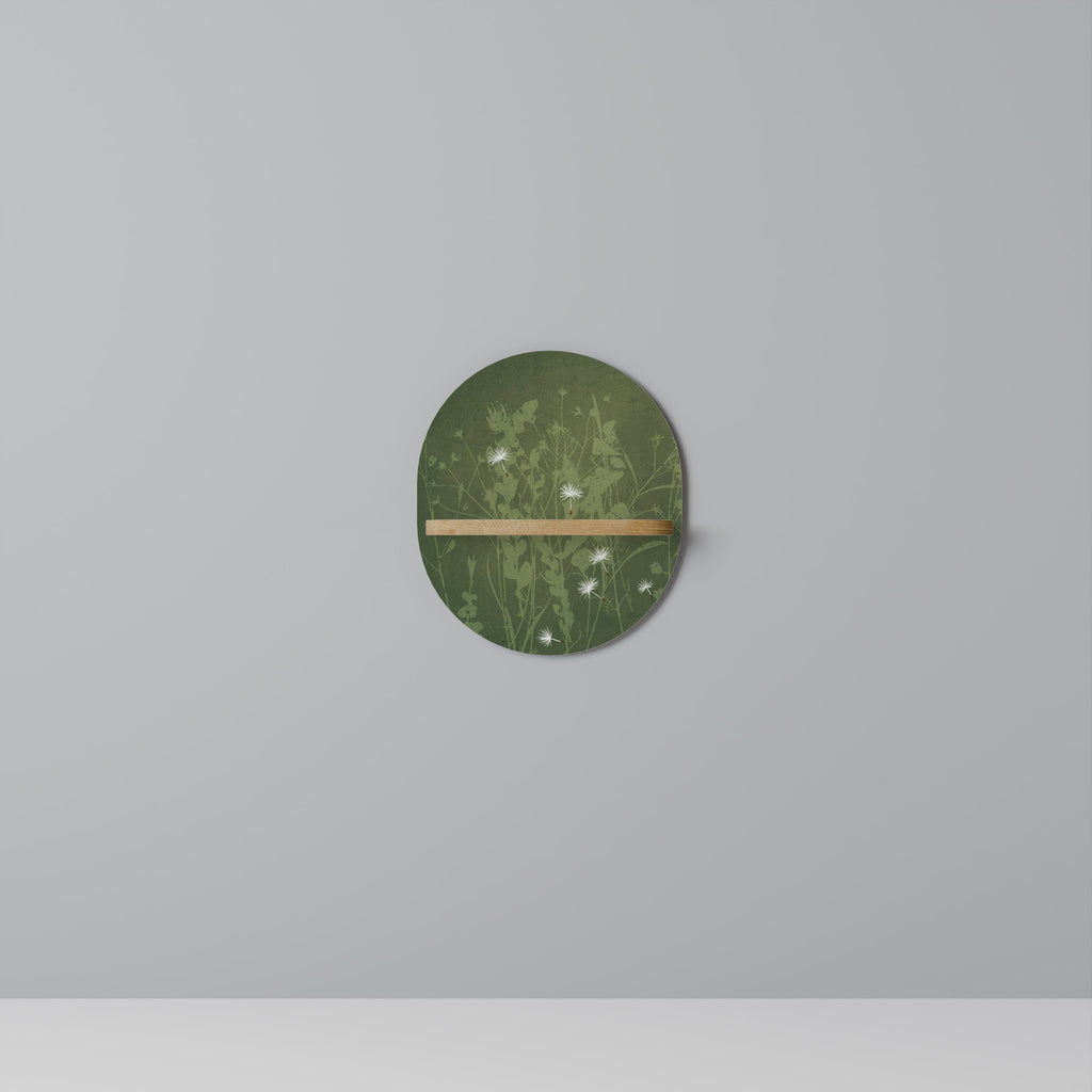 DANDELION HOLD Prateleira Oval Decorativa em Efeito Carvalho