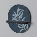 SHADOW BRANCH Prateleira Oval Decorativa em Acabamento Preto