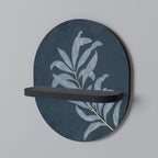 SHADOW BRANCH Prateleira Oval Decorativa em Acabamento Preto