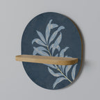 SHADOW BRANCH Prateleira Oval Decorativa em Efeito Carvalho