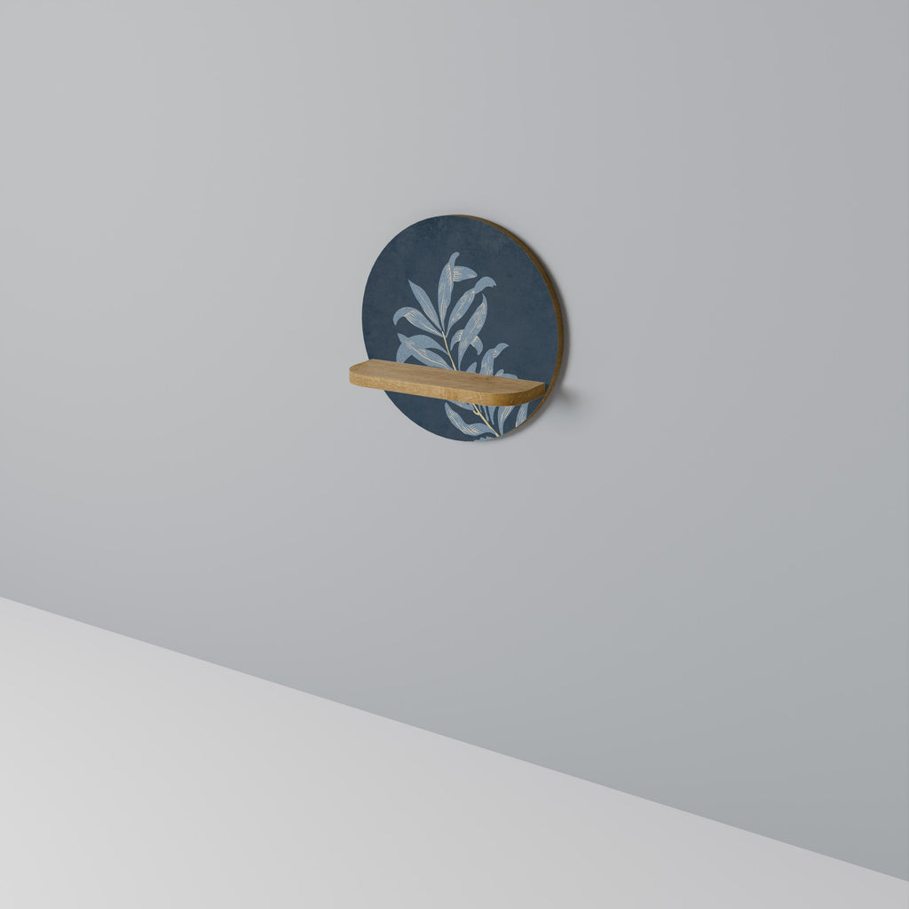 SHADOW BRANCH Prateleira Redonda Decorativa em Efeito Carvalho