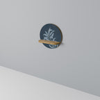 SHADOW BRANCH Prateleira Redonda Decorativa em Efeito Carvalho