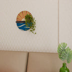 SUNNY SLIDE Prateleira Oval Decorativa em Acabamento Preto