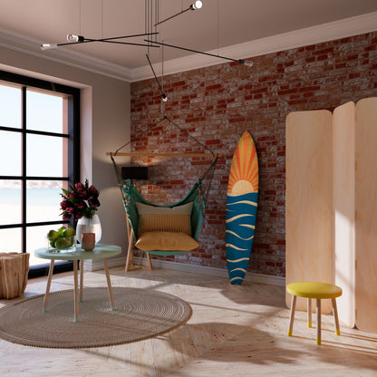 SUNNY SLIDE Painel Decorativo Prancha de Surf