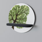 WILDERNESS DASH Prateleira Redonda Decorativa em Acabamento Preto