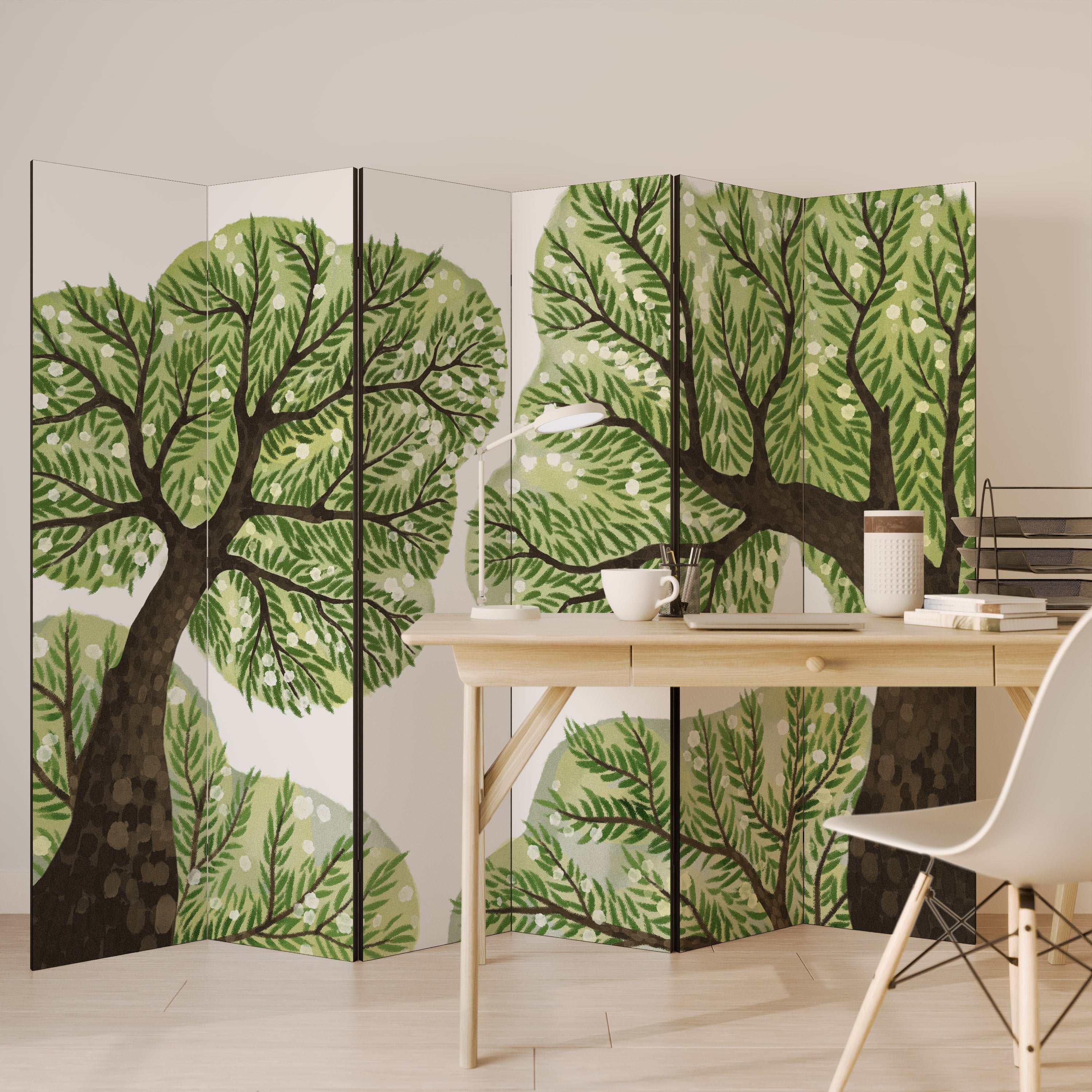 WILDERNESS DASH Decorative 6-Panel Room Divider