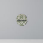 LEAVES ON GREEN Prateleira Oval Decorativa em Acabamento Preto